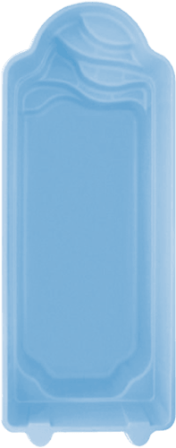 PAROS 8.00m x 3.20m x 1.50m Fibreglass Pool Shell in PLAIN BLUE