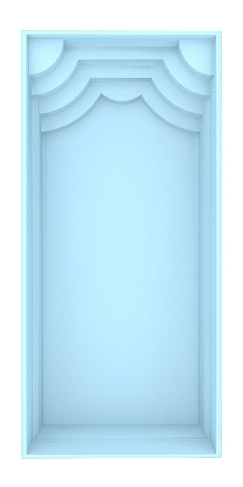 PLUTO Wide Fibreglass Pool 8.2m x 3.7m x 1.5m Plain Finish Polyester Fibreglass Shell